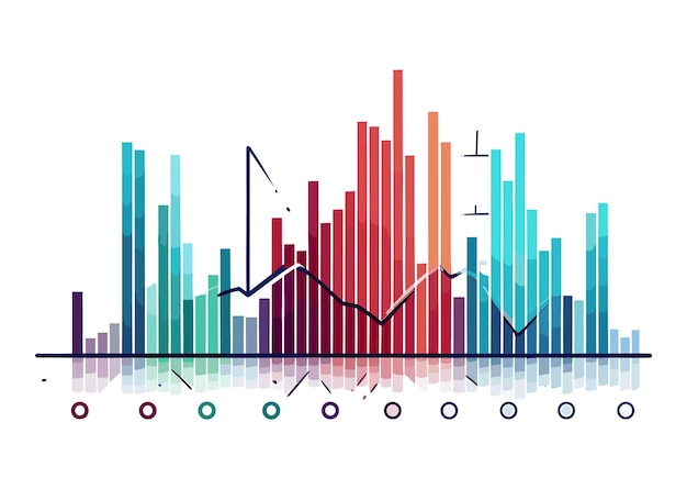 Vettore delle statistiche del grafico del grafico commerciale