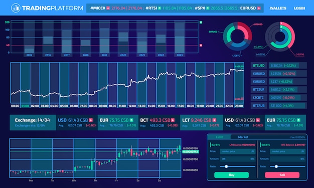 Торговые инфографические элементы