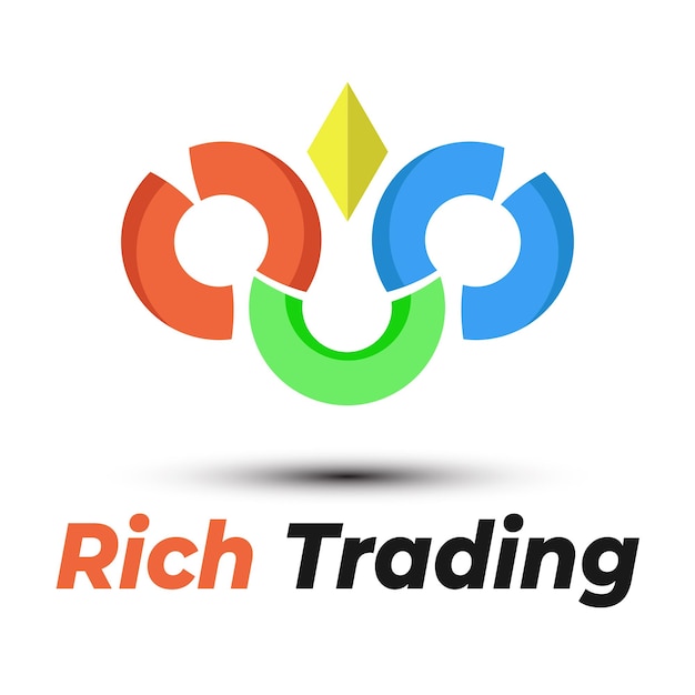 Vector trading logo gradient