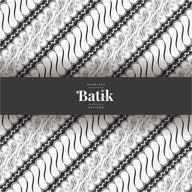 Vector traditional batik seamless pattern design