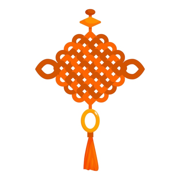 traditional chinese knot ornament hanging with tassel for decoration