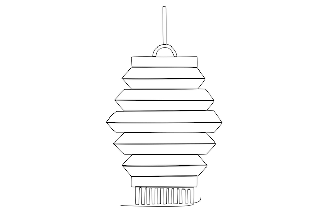 紙一線画から作られた伝統的な中国のランタン