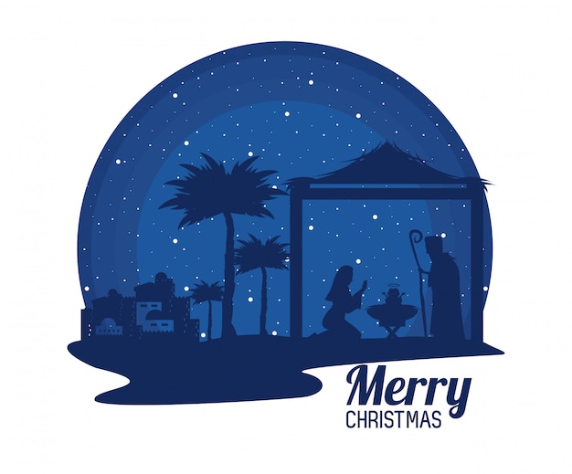 Vector traditional christian christmas