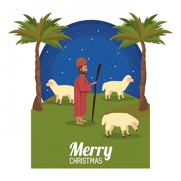 Vector traditional christian christmas