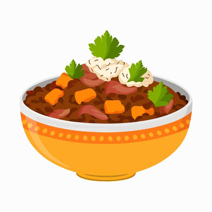 Vector traditional delicious spicy meal vector illustration