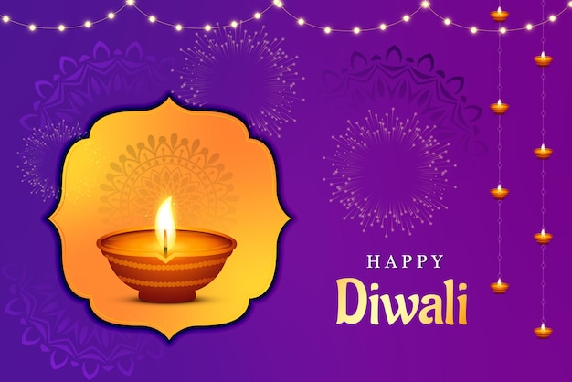 Vettore i desideri tradizionali di diwali