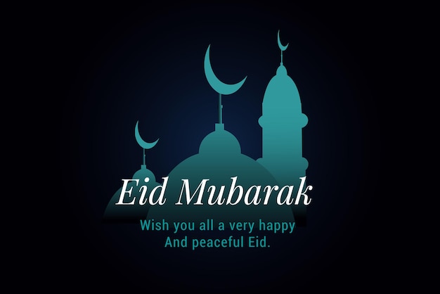 Traditional Eid Mubarak festival banner Free Vector