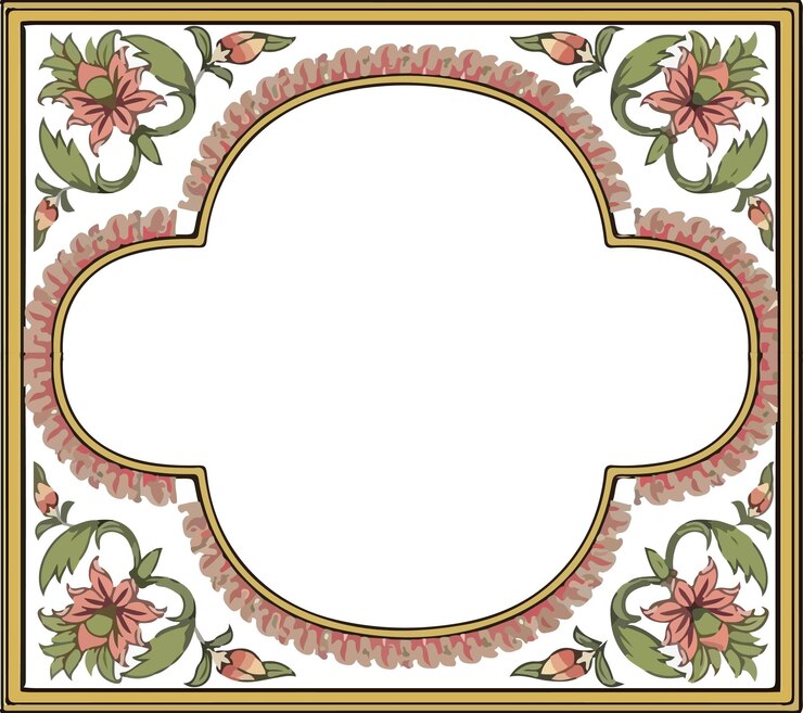Traditional Floral freame background