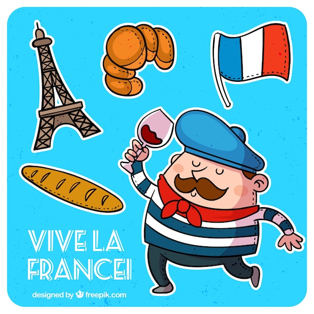 Vector traditional french elements