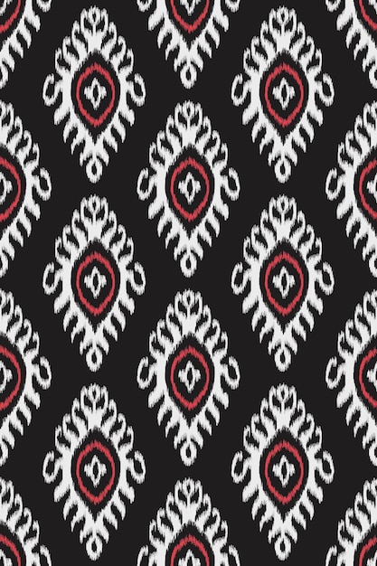 Traditional ikat pattern based on ikkat fabric style