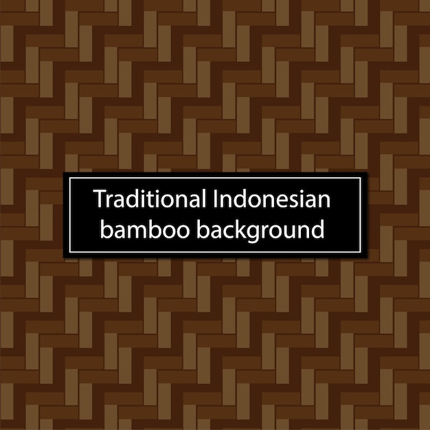 Traditional indonesian bamboo background