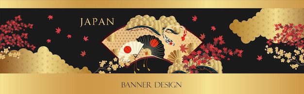 Traditional Japanese style banner design