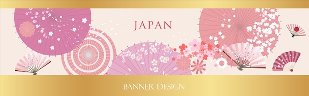 Traditional Japanese style banner design