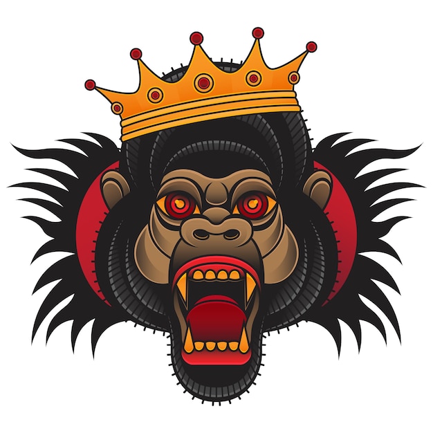 Traditional king kong tattoo