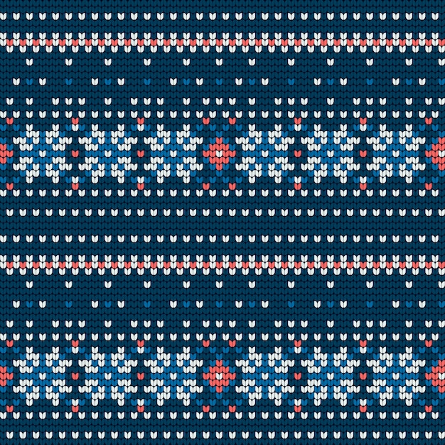 Vector traditional knitting pattern for ugly sweater