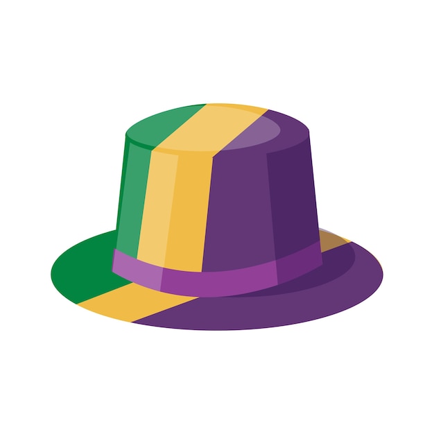 Традиционная карнавальная шляпа Mardi Gras Colors