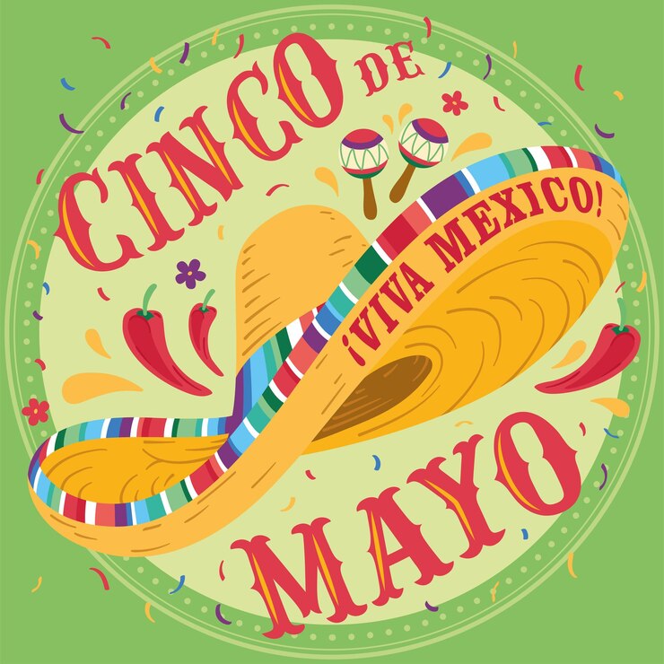 Traditional mexican hat Cinco de mayo poster