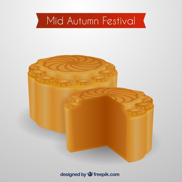 Traditional mid autumn festival's moon cake