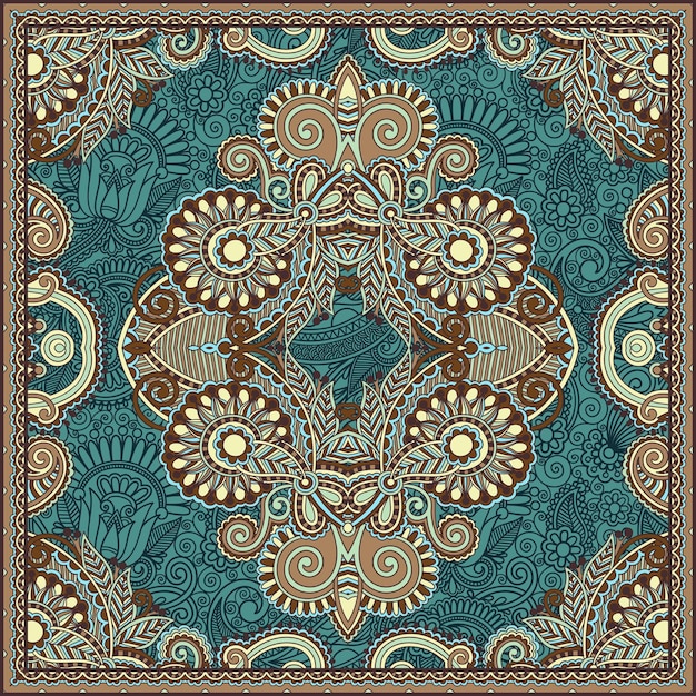 Bandana paisley floreale ornamentale tradizionale è possibile utilizzare questo motivo nel design