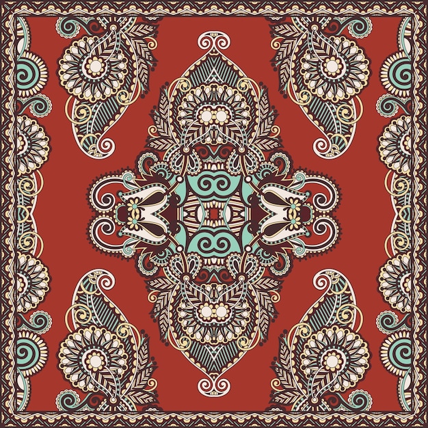 Bandana paisley floreale ornamentale tradizionale è possibile utilizzare questo motivo nel design