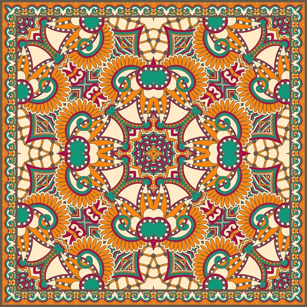 Традиционная декоративная цветочная бандана пейсли
