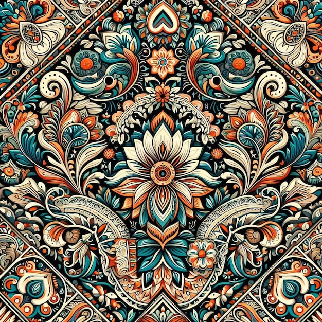 Vector traditional pattern vector illustration for print