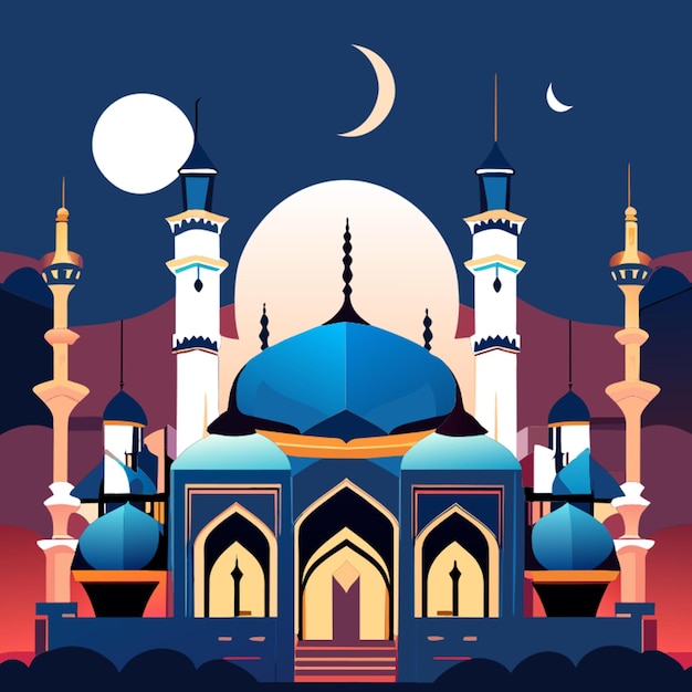 traditional ramadan kareem vector illustration