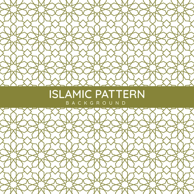 Традиционные бесшовные исламские арабские геометрические марокканские узоры