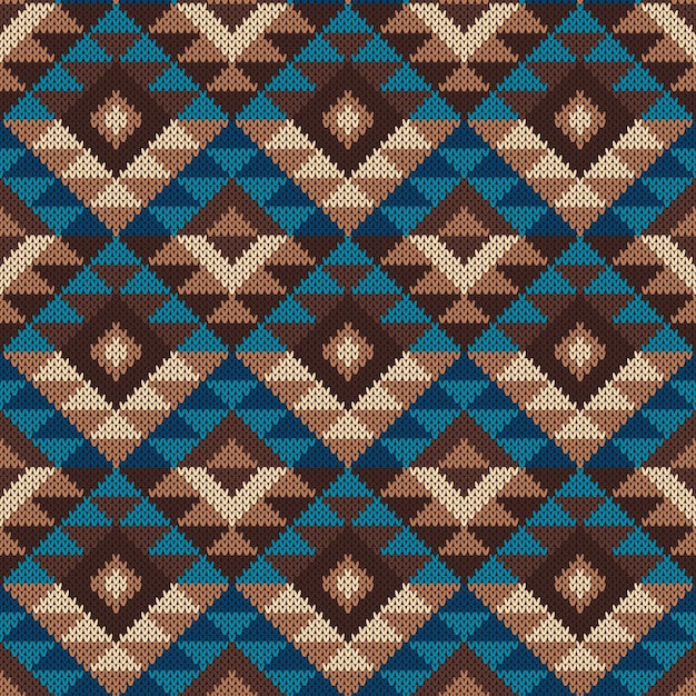 Traditional tribal aztec seamless pattern