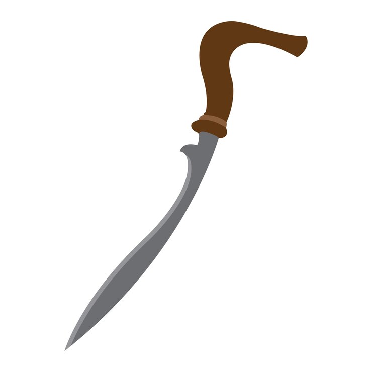 Vector traditional weapon rencong icon vector illustration design template