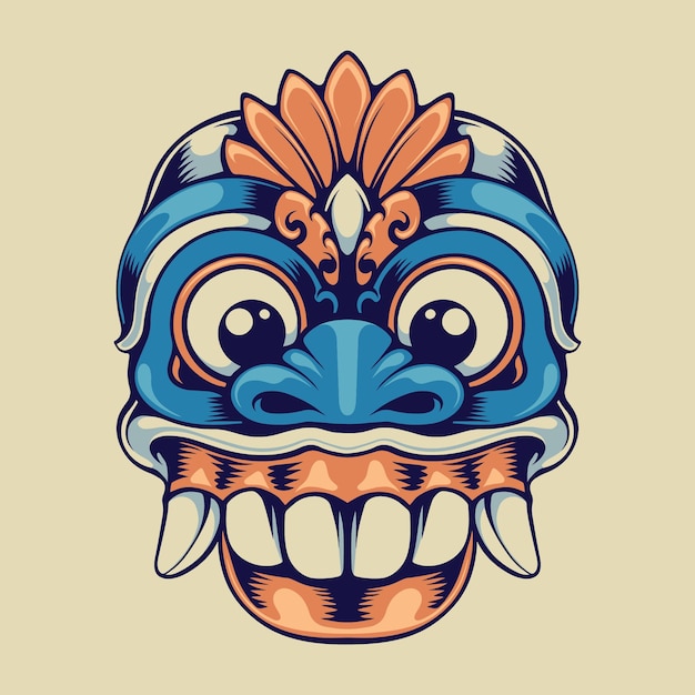 Traditionele Balinese masker vector kunst