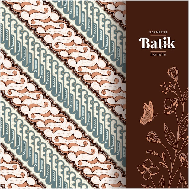 traditionele batik vectorpatroonkunst