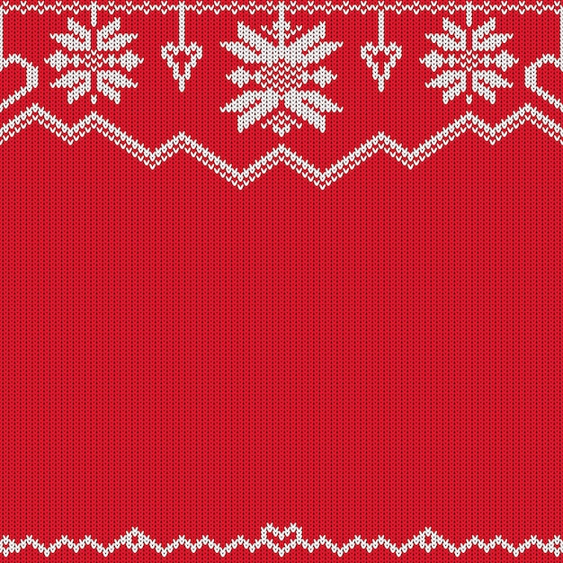 Traditionele Fair Isle-stijl naadloos gebreid patroon Kerstmis en Nieuwjaar ontwerpachtergrond