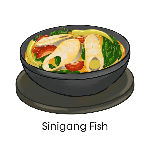 Traditionele Filippijnse keuken Sinigang vis