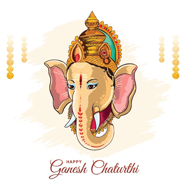 Traditionele gelukkige Ganesh Chaturthi