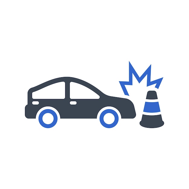 Traffic Cone Crash Icon