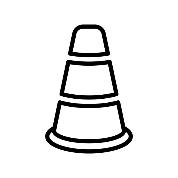 Vector traffic cone icon