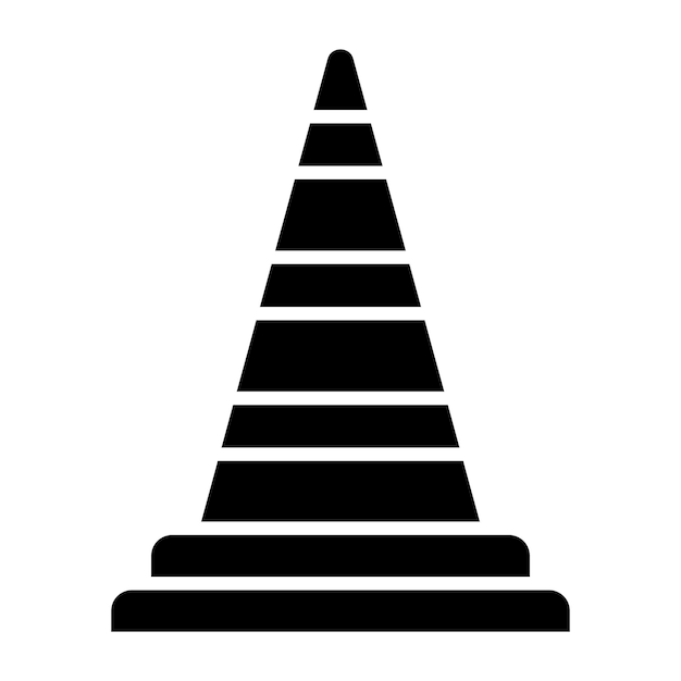 Vector traffic cone icon