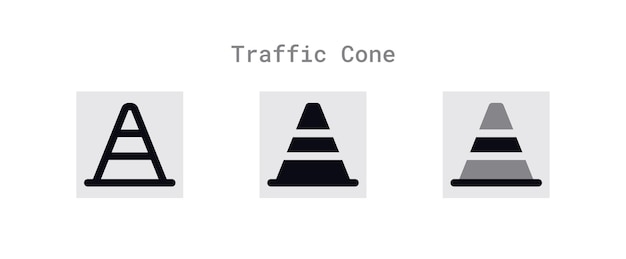 Traffic Cone Icons Sheet