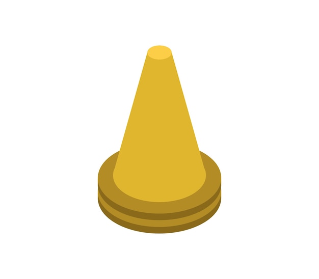 traffic cone isometric