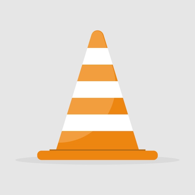 Traffic Cone Vector road sign