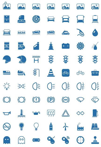 Traffic icon set