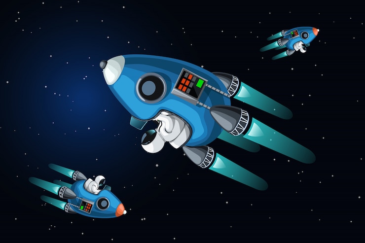 Vector traffic jam in space