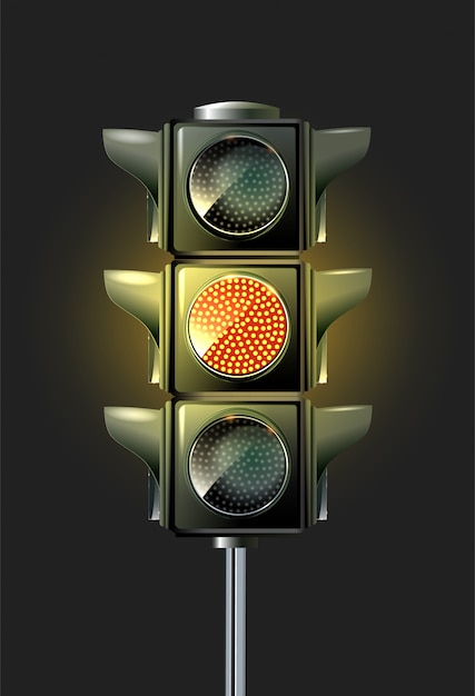 Vector traffic lamp design