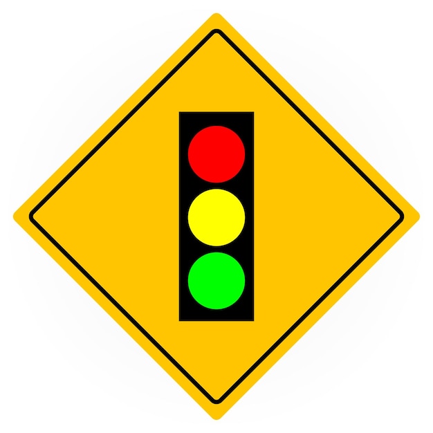 Traffic light sign vector illustration