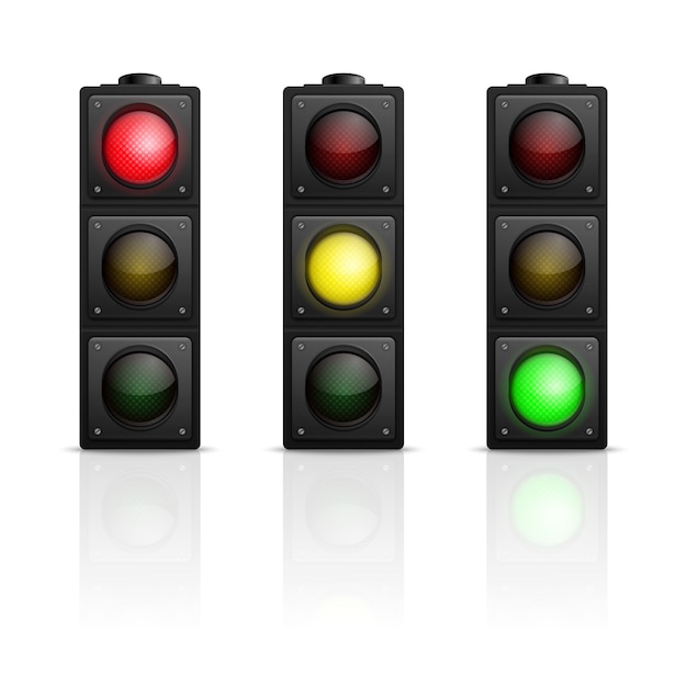 traffic lights set