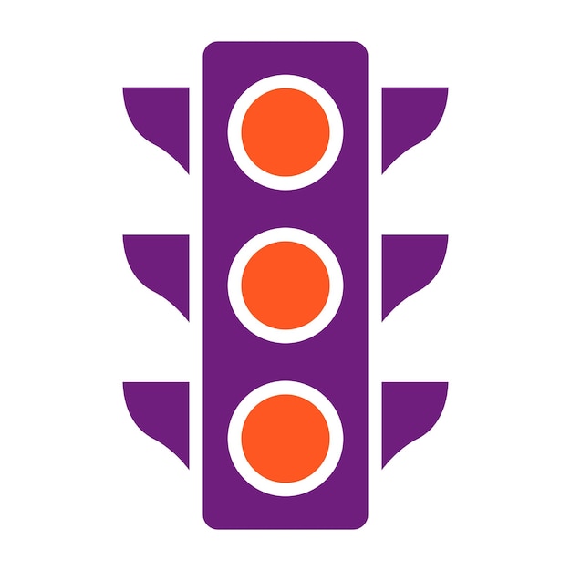 Vector traffic lights vector icon design illustration