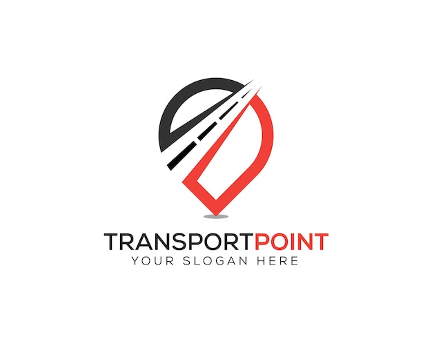 Traffic point Logo Design vector Template Map pointer icon symbol