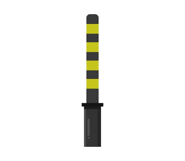 Vector traffic police stick