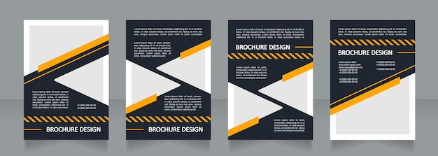 Traffic regulation blank brochure design shipment service template set with copy space for text premade corporate reports collection editable 4 paper pages calibri arial fonts used